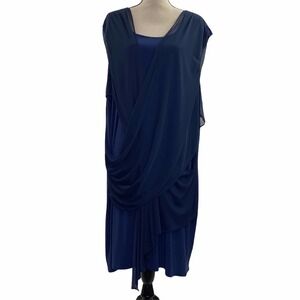 SPIRITED Randolph Duke Drapey Jersey Knit Dress 3X